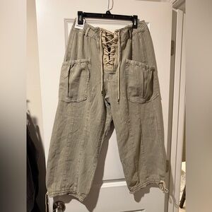 Free People Striped Cargo Pants 🔥 Size 32